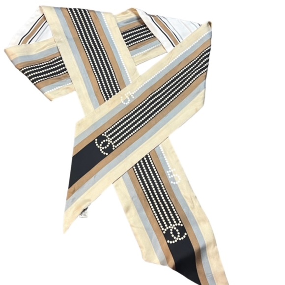 CHANEL Large Twilly Bandeau Scarf, Beige - Picture 1 of 5